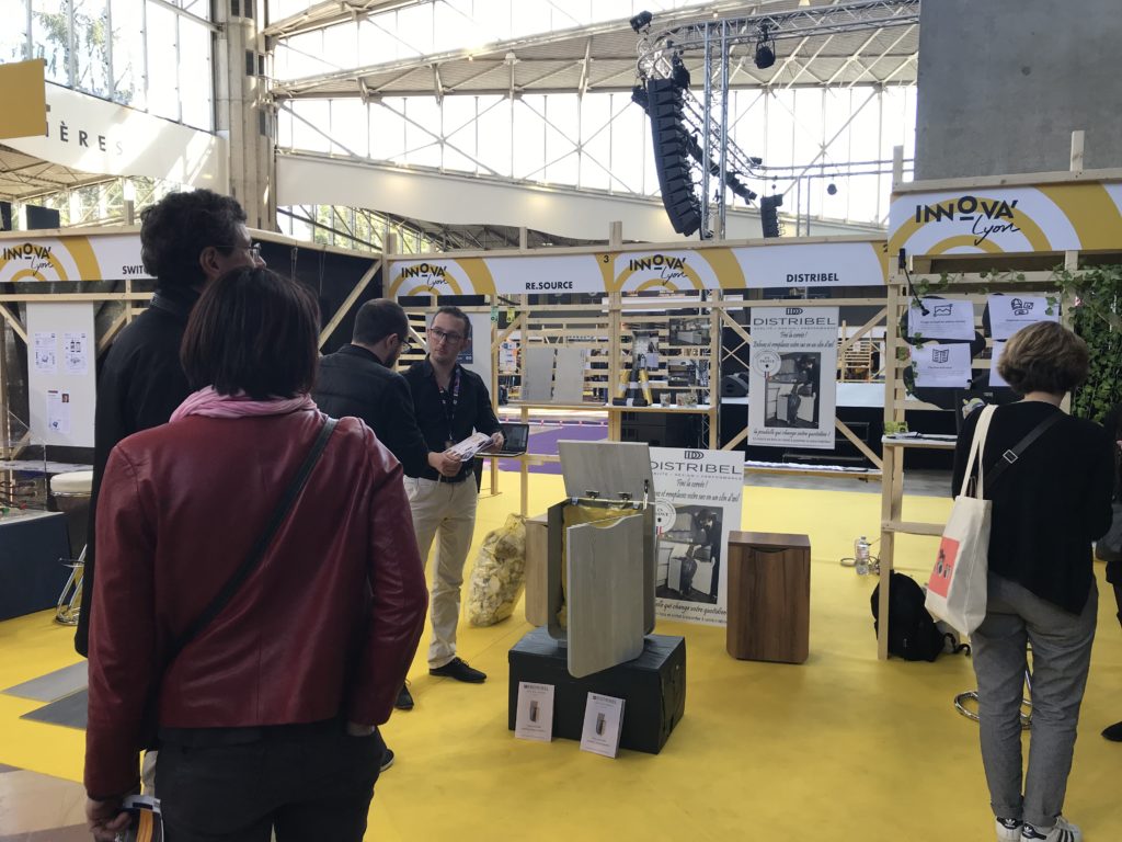 LA FOIRE DE LYON la poubelle Distribel à Innova'Lyon