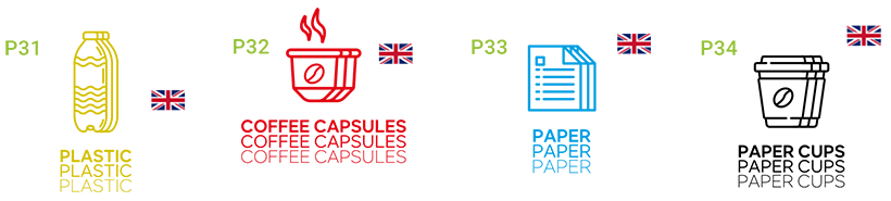Pictogrammes bacs de tri
